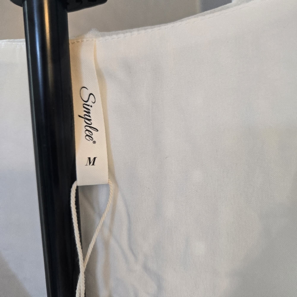 Simple White Textured Blouse From Amazon - Picture 2 of 4
